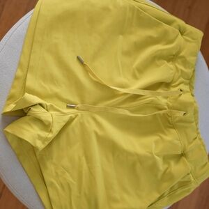 Old Navy Bright Yellow Drawstring Athletic Shorts